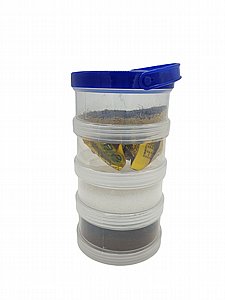 סט 4 קופסאות מתברגות לפקל קפה אחד על אחד סט 4 קופסאות מתברגות לפקל קפה אחד על אחד