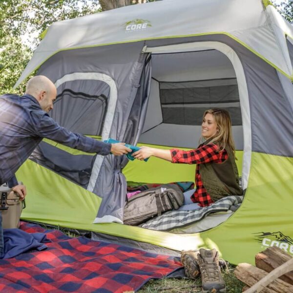אוהל פתיחה מהירה ל-6 אנשים קור Core Instant Cabin 6P אוהל 6 אנשים ארץ ציוד מחנאות
